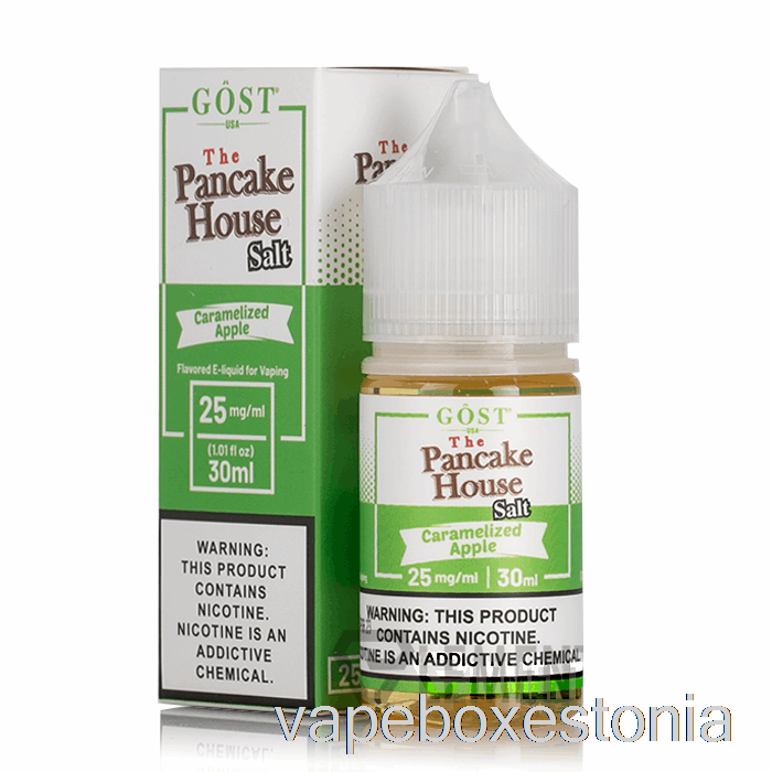 Vape Box Estonia Karamelliseeritud õunasoolad - Pannkoogimaja - Gost Aur - 30ml 50mg